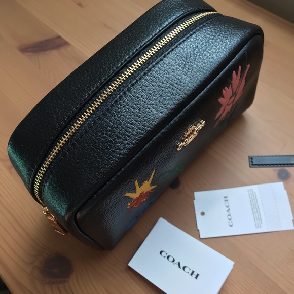 🌸 Coach X Jean Michel Basquiat Small Boxy Cosmetic Case 🍃 - Picture 7 of 14